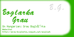 boglarka grau business card